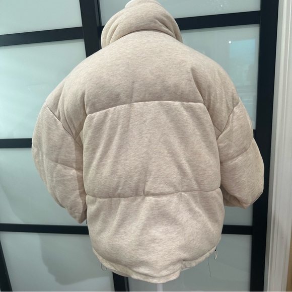 **New**Quilted French Terry Puffer Jacket size s - Picture 9 of 16